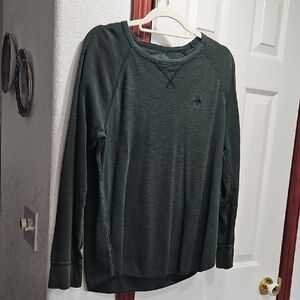 American Eagle Outfitters Dark Green Long Sleeve Tee